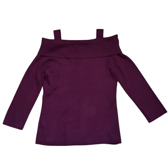 Cable & Gauge Sweaters - Cable & Gauge Embellished Off the Shoulder Sweater - size XL NWT